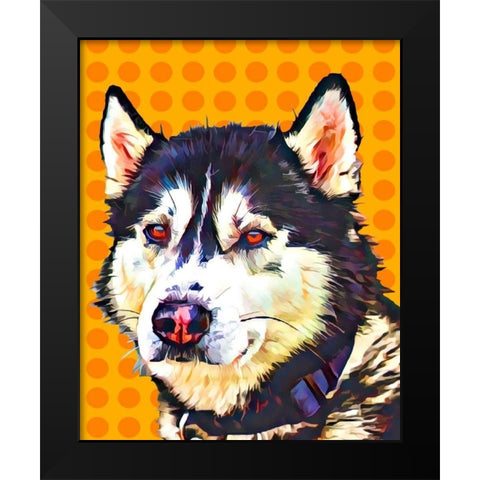 Pop Dog XII Black Modern Wood Framed Art Print by Curinga, Kim
