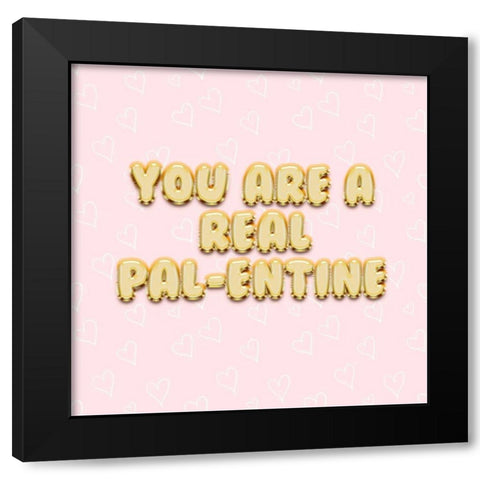 Pal-entine II Black Modern Wood Framed Art Print with Double Matting by Popp, Grace