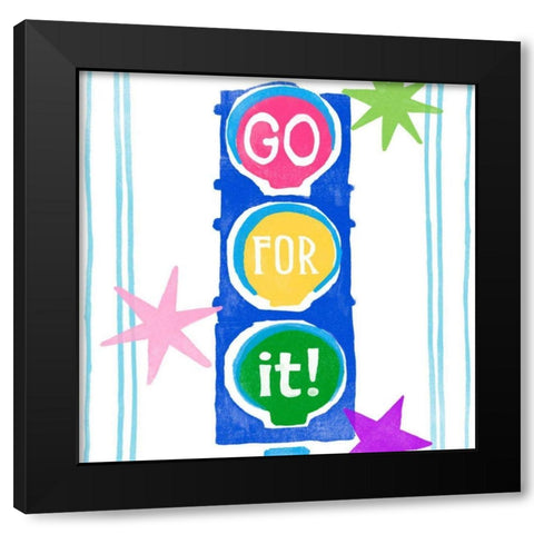 Shine Bright Graduate II Black Modern Wood Framed Art Print with Double Matting by Vess, June Erica