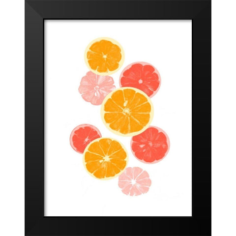 Festive Fruit I Black Modern Wood Framed Art Print by Caroline, Emma