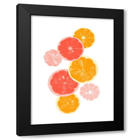 Festive Fruit II Black Modern Wood Framed Art Print with Double Matting by Caroline, Emma
