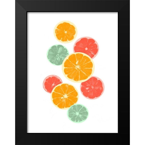 Festive Fruit III Black Modern Wood Framed Art Print by Caroline, Emma