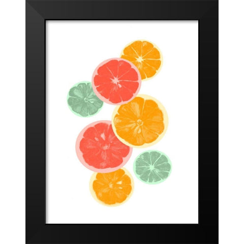 Festive Fruit IV Black Modern Wood Framed Art Print by Caroline, Emma
