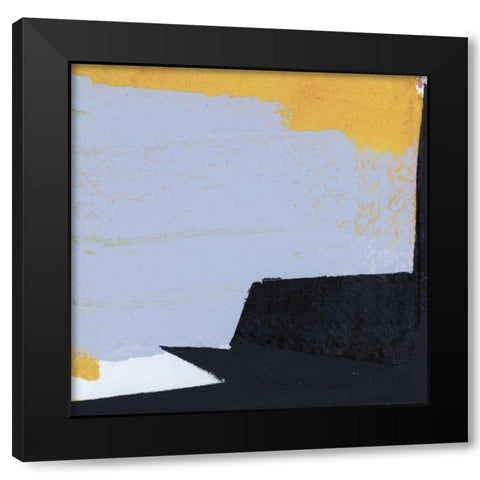 Black and Yellow II Black Modern Wood Framed Art Print with Double Matting by Bellissimo Art