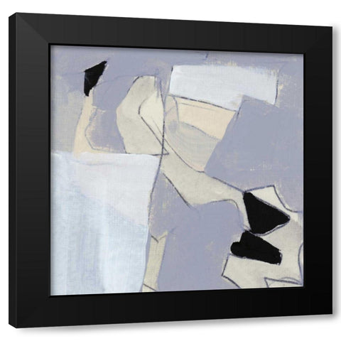 Grey Landscape II Black Modern Wood Framed Art Print by Bellissimo Art