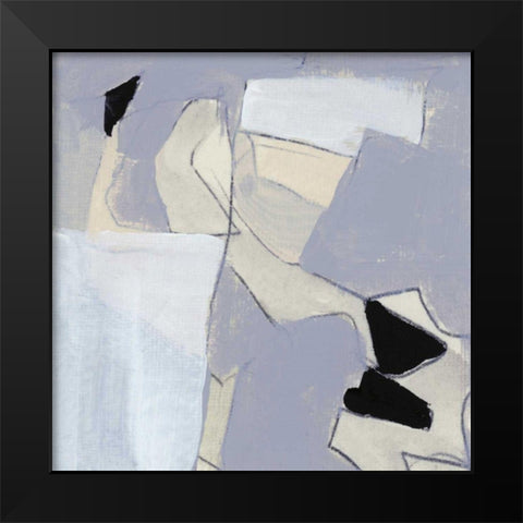 Grey Landscape II Black Modern Wood Framed Art Print by Bellissimo Art