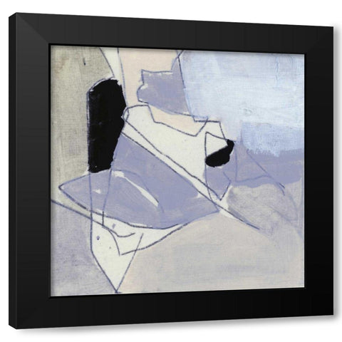 Grey Landscape III Black Modern Wood Framed Art Print by Bellissimo Art