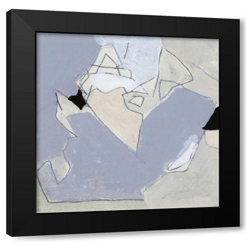 Grey Landscape IV Black Modern Wood Framed Art Print by Bellissimo Art