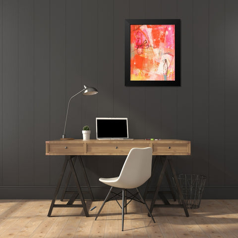 Bright One Black Modern Wood Framed Art Print by Jachimiec, Sue