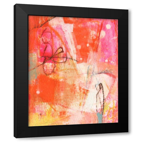 Bright One Black Modern Wood Framed Art Print by Jachimiec, Sue