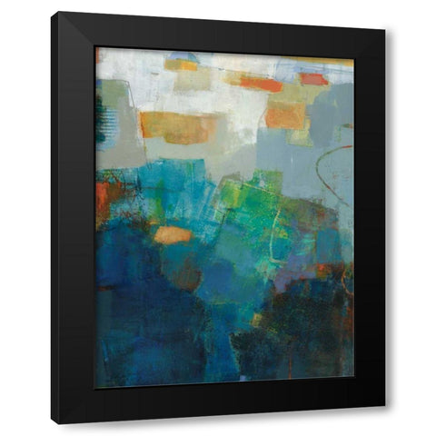 Air Black Modern Wood Framed Art Print by Jachimiec, Sue