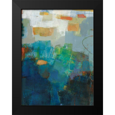 Air Black Modern Wood Framed Art Print by Jachimiec, Sue