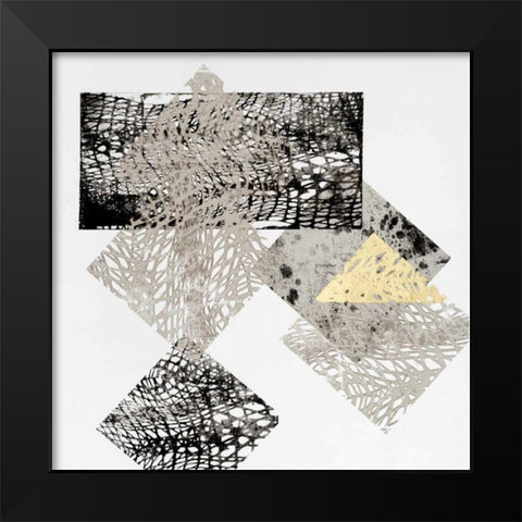 Neutral Design II Black Modern Wood Framed Art Print by Goldberger, Jennifer