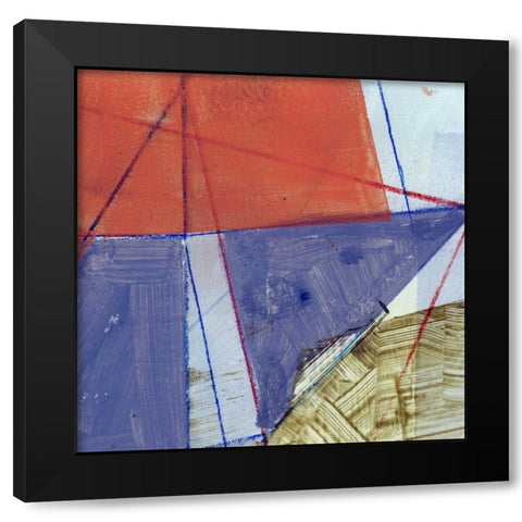 Abstract Mass I Black Modern Wood Framed Art Print by Bellissimo Art