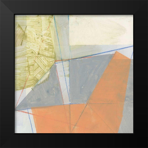 Abstract Mass IV Black Modern Wood Framed Art Print by Bellissimo Art