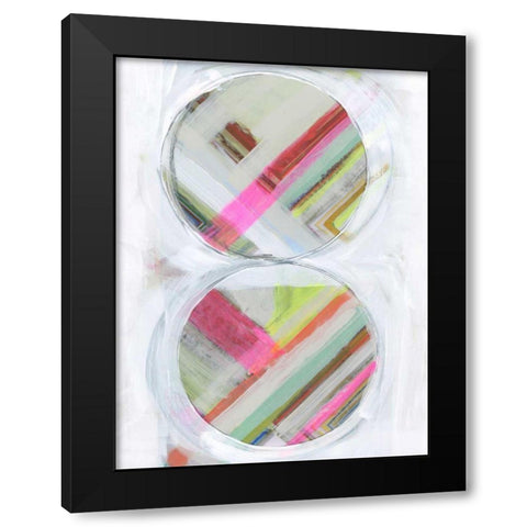Art in Whites I Black Modern Wood Framed Art Print by Bellissimo Art