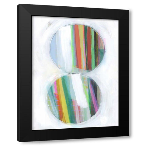 Art in Whites III Black Modern Wood Framed Art Print with Double Matting by Bellissimo Art
