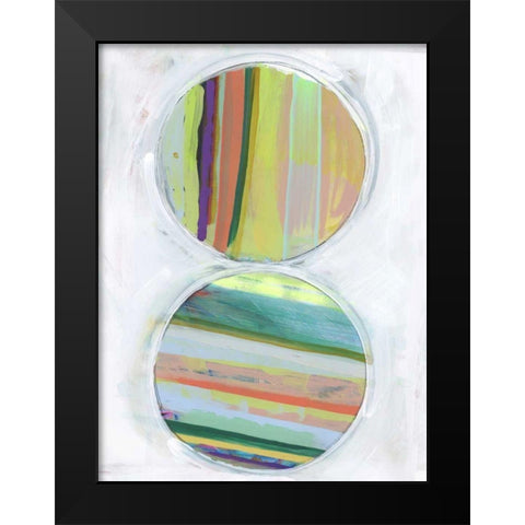 Art in Whites IV Black Modern Wood Framed Art Print by Bellissimo Art