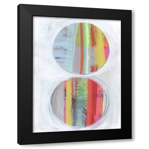 Art in Whites VI Black Modern Wood Framed Art Print with Double Matting by Bellissimo Art