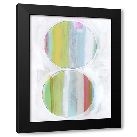 Art in Whites VII Black Modern Wood Framed Art Print with Double Matting by Bellissimo Art