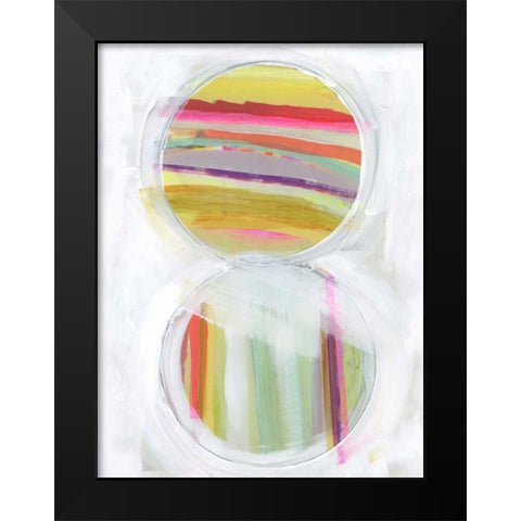 Art in Whites VIII Black Modern Wood Framed Art Print by Bellissimo Art