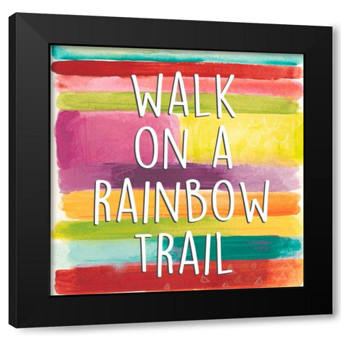Rainbow of Possibilities III Black Modern Wood Framed Art Print with Double Matting by Studio W
