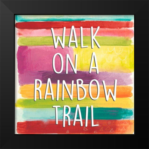 Rainbow of Possibilities III Black Modern Wood Framed Art Print by Studio W