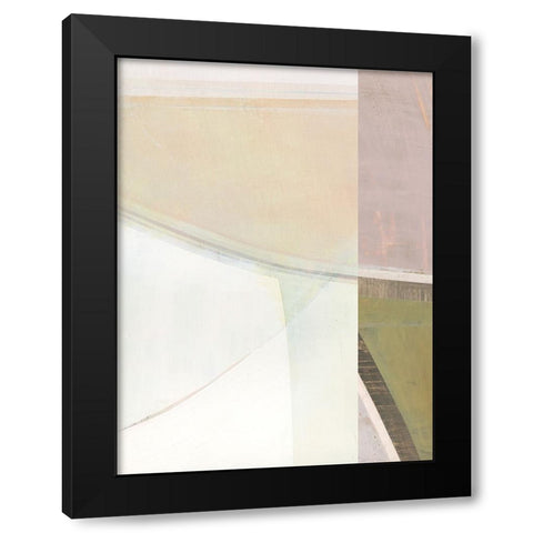 Pastel Bisects II Black Modern Wood Framed Art Print with Double Matting by Bellissimo Art