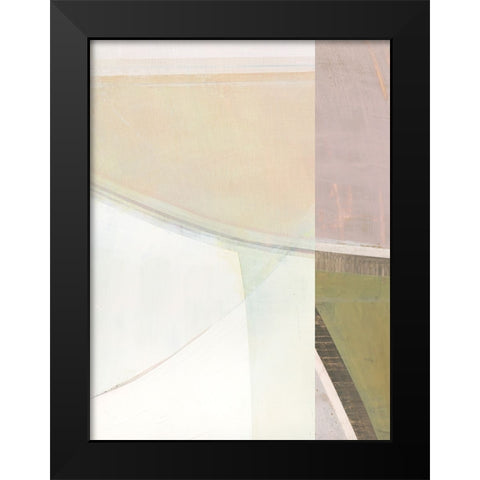 Pastel Bisects II Black Modern Wood Framed Art Print by Bellissimo Art