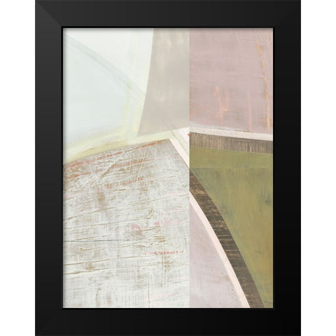 Pastel Bisects III Black Modern Wood Framed Art Print by Bellissimo Art