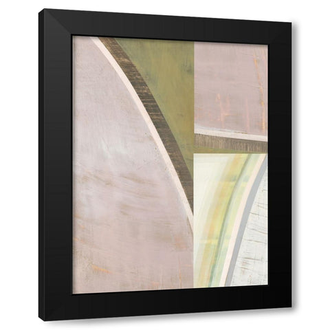 Pastel Bisects IV Black Modern Wood Framed Art Print by Bellissimo Art