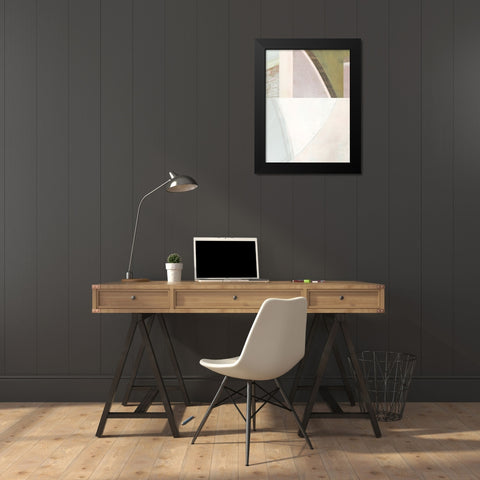 Pastel Bisects V Black Modern Wood Framed Art Print by Bellissimo Art