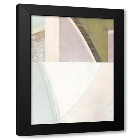 Pastel Bisects V Black Modern Wood Framed Art Print by Bellissimo Art