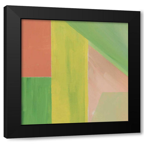 Pink Crop I Black Modern Wood Framed Art Print with Double Matting by Bellissimo Art