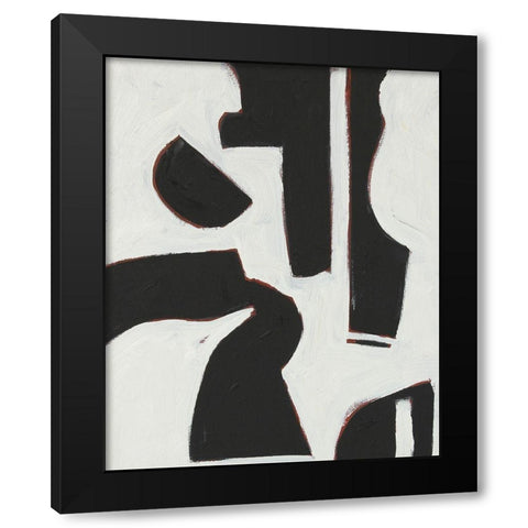 Six String I Black Modern Wood Framed Art Print by Delamater, Rob
