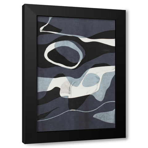 Naiad II Black Modern Wood Framed Art Print with Double Matting by Delamater, Rob