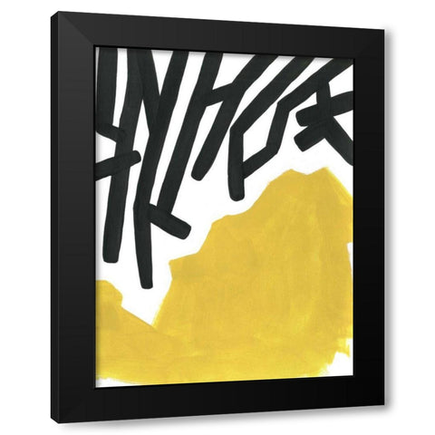 Color Block Maze III Black Modern Wood Framed Art Print by Vess, June Erica