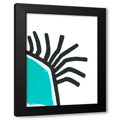 Color Block Maze IV Black Modern Wood Framed Art Print with Double Matting by Vess, June Erica