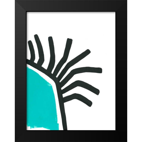 Color Block Maze IV Black Modern Wood Framed Art Print by Vess, June Erica