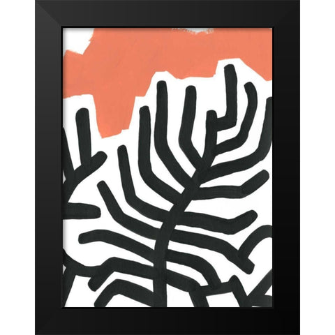 Color Block Maze V Black Modern Wood Framed Art Print by Vess, June Erica