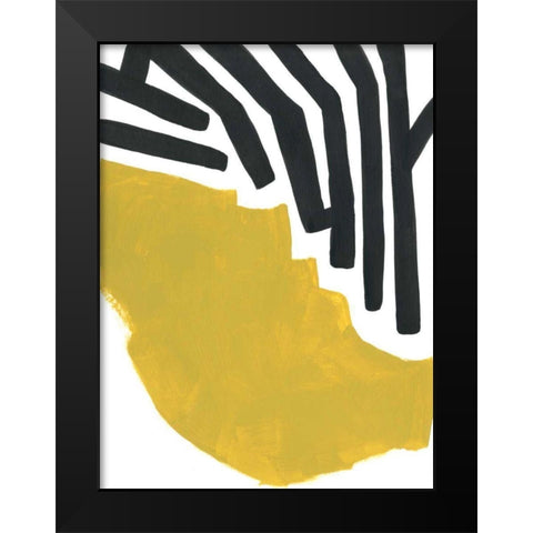 Color Block Maze VIII Black Modern Wood Framed Art Print by Vess, June Erica