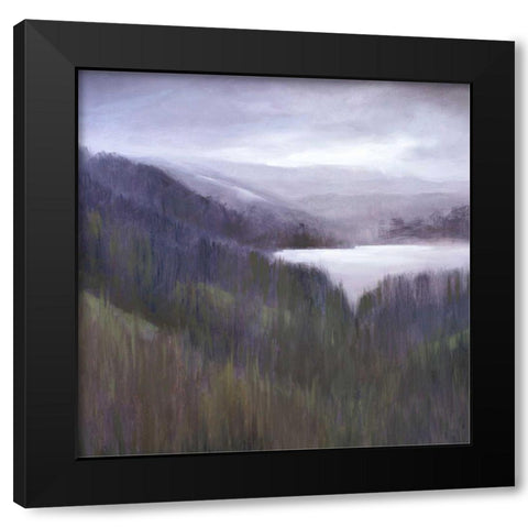 Mountain Light Black Modern Wood Framed Art Print by Finch, Sheila