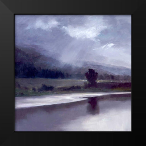 Passin Light Black Modern Wood Framed Art Print by Finch, Sheila