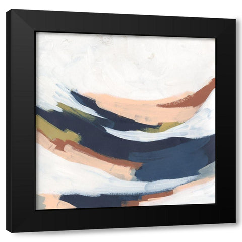 Sine Wave Clouds I Black Modern Wood Framed Art Print with Double Matting by Vess, June Erica