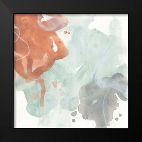 Clay Mist I Black Modern Wood Framed Art Print by Vess, June Erica