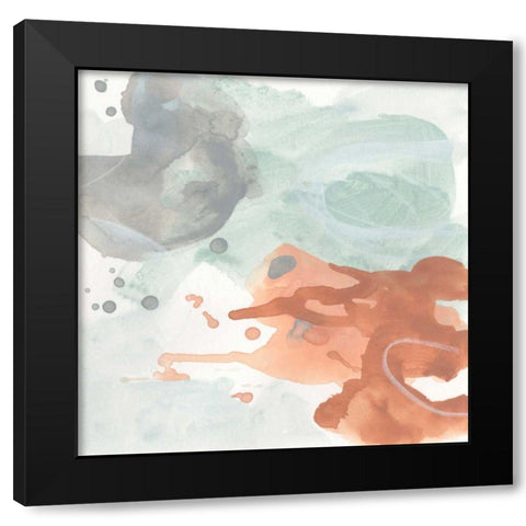 Clay Mist II Black Modern Wood Framed Art Print by Vess, June Erica