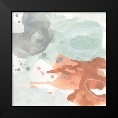 Clay Mist II Black Modern Wood Framed Art Print by Vess, June Erica