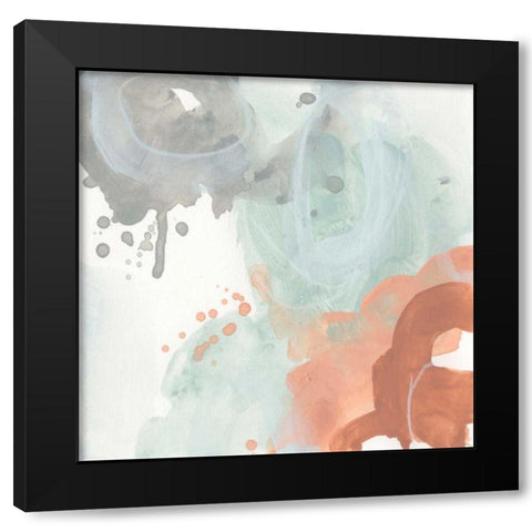 Clay Mist III Black Modern Wood Framed Art Print with Double Matting by Vess, June Erica