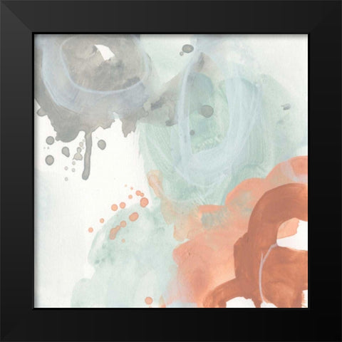 Clay Mist III Black Modern Wood Framed Art Print by Vess, June Erica