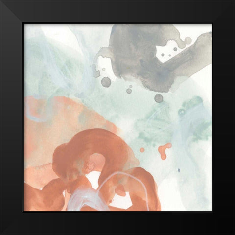 Clay Mist IV Black Modern Wood Framed Art Print by Vess, June Erica